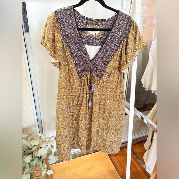 Anthropologie Astrid Floral Tunic Dress Size medium - Picture 4 of 9